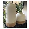 SPHINX Decorative Ceramic Vase, Flower Vase, Pampas Grass Vase, Vase for Money Plant Live Plants, Centrepiece for Home, Office,Gifts - (Bottle Two Tone Set of 2 (5.5 & 9 Inch))