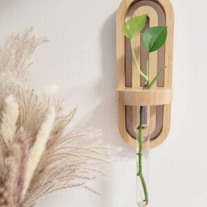 wood plant holder
